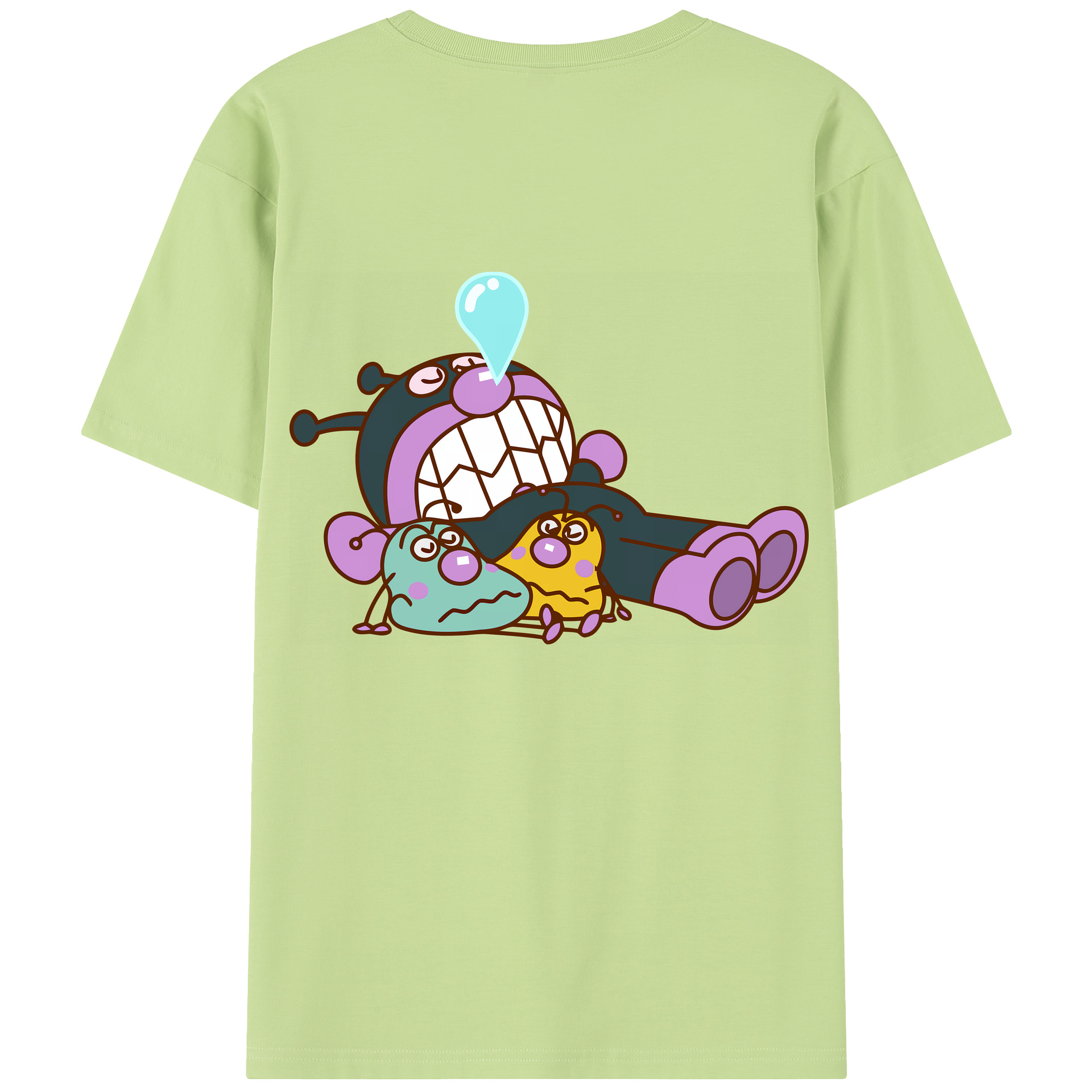 （画像用） アンパンマン Anpanman 綿100％半袖Tシャツ（背面プリント）